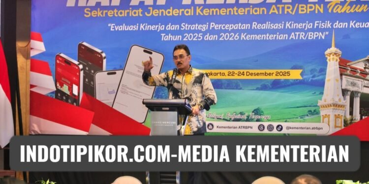 Tutup Rakernis Setjen 2025, Sekjen ATR/BPN: Tata Usaha Punya Peran Strategis Dukung Kelancaran Kerja Teknis dan Layanan Publik