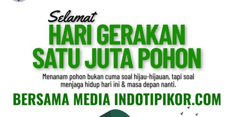 Sahabat” KemendesPDT, Selamat Hari Gerakan Satu Juta Pohon! Menanam pohon bukan sekadar menambah hijau, tapi menjaga napas kehidupan .