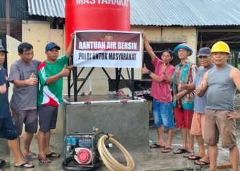 Polri Bangun Puluhan Sumur Bor, Warga Padang Pariaman Mulai Nikmati Air Bersih Pascabencana