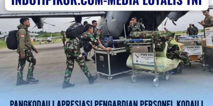 “Pangkodau I Apresiasi Pengabdian Personel Kodau I Usai Jalani Tugas  Kemanusiaan di Sumatera”