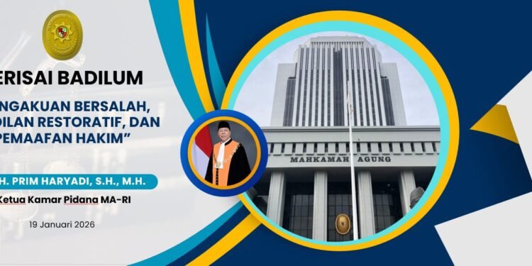 Perisai Badilum, Ketua Muda Pidana MA Beberkan Soal Pengakuan Bersalah