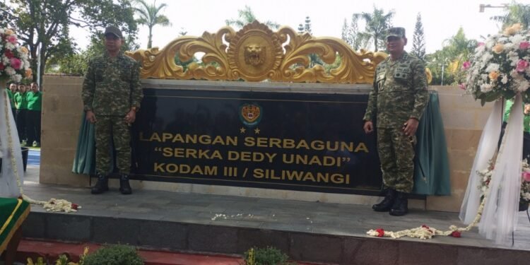 Panglima TNI Resmikan Lapangan Serba Guna “Serka Dedi Unadi”