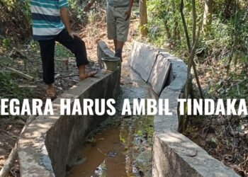 Proyek Siring Ratusan Juta di Lubuk Raman Diduga Asal Jadi, Air Malah Tergenang Dikerjakan CV. Karya Sejahtera