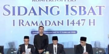 Menteri Agama Nasaruddin Umar  mengatakan ”Berdasarkan hasil hisab, disepakati 1 Ramadan ditetapkan jatuh pada Kamis 19 Februari 2026,”