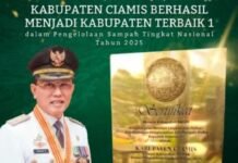 Lagi-Lagi Mendapatkan Rekor Prestasi Keren”” Ciamis Dinobatkan sebagai Kabupaten Terbaik Nasional dalam Tata Kelola Sampah 2025.