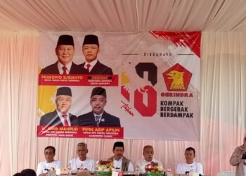Dalam momen HUT ke 18,Partai Gerindra DPC Kab. CIAMIS Mulai Bangun Kantor Permanen,perkuat Konsolidasi Kader.