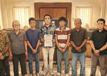 Proses diversi ini dipimpin langsung oleh Fasilitator Diversi, Bilma Diffika, S.H., dan dihadiri oleh Penuntut Umum Irwanto, Pembimbing Kemasyarakatan