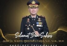 Keluarga Besar Polres Tasikmalaya Serta Media Indotipikor.com, mengucapkan selamat dan sukses kepada AKBP Dr. Wahyu Pristha Utama, S.H., S.I.K., M.H., Kapolres Tasikmalaya,