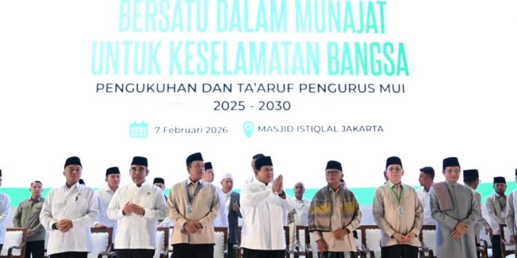 Presiden Prabowo Hadiri Munajat Bersama dan Pengukuhan Pengurus MUI 2025–2030 di Masjid Istiqlal