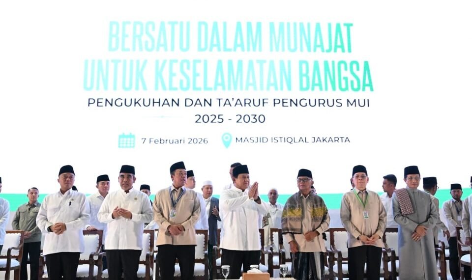 Presiden Prabowo Hadiri Munajat Bersama dan Pengukuhan Pengurus MUI 2025–2030 di Masjid Istiqlal