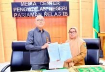 Wujudkan Peradilan Inklusif, PN Pariaman Teken Kerja Sama Layanan Disabilitas Dengan Dinas Kesehatan Dan Sekolah Luar Biasa