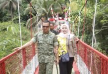 Dandim 0612/Tasikmalaya Ikuti Launching 200 Jembatan Garuda, Wujudkan TNI Hadir Untuk Rakyat