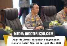 Kapolda Sumsel Tekankan Pengamanan Humanis dalam Operasi Ketupat Musi 2026
