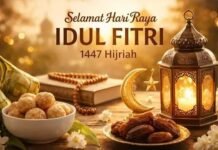 Keluarga besar SMPN 1 Sadananya menyampaikan ucapan Selamat Hari Raya Idul Fitri 1447 Hijriah / 2026 Masehi kepada seluruh umat Muslim.