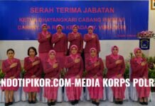 Serah Terima Jabatan Ketua Bhayangkari Cabang PIMSTAF Korbrimob Polri Berlangsung Khidmat di Bulan Suci Ramadan