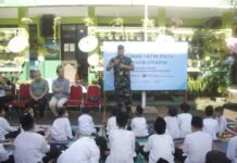 Dandim 0612/Tasikmalaya Bersama Ketua Persit Hadiri Doa Bersama dan Santunan Anak Yatim di SDN Citapen