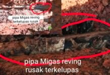 Diduga Galian Pipa Fiber 6 Inchi PT. Citra Laya Tama Raya Subkontraktor Pertamina Hulu Rokan Zona 4 Abaikan Petunjuk Teknis Potensi Ancam Kerugian Negara.
