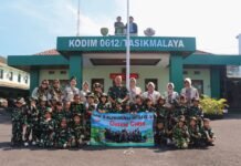 Outing Class TK Wijaya Kusumah/Kartika XIX-26 Bersama Kodim 0612/Tasikmalaya: Menanamkan Cinta Tanah Air dan Nilai Kepedulian Sejak Dini