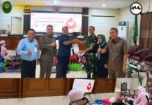 Ikatan Hakim Indonesia (IKAHI) Cabang Kota Semarang menggelar kegiatan donor darah di Ruang Sidang Kusumah Admaja, Pengadilan Negeri Semarang