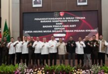 Serah Terima Aset Bangunan Badan Pemulihan Aset kepada JAM PIDSUS Guna Penunjang Pelaksanaan Tugas