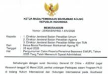 MAHKAMAH AGUNG RI Umumkan 13 Nama lolos seleksi beasiswa Ph.D di SWUPL Tiongkok; langkah strategis perkuat wawasan hukum internasional di lingkungan MA.