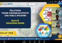 BSDK MA RI Gandeng Badiklat PKN BPK RI Gelar Pelatihan Teknik Komunikasi Efektif dan Public Speaking Batch III Tahun 2026