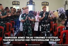 Danpussen Armed Tinjau Yonarmed 11 Kostrad, Tegaskan Kesiapan dan Profesionalisme Prajurit