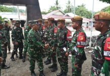 Pangdam XIII/Merdeka Mayjen TNI Mirza Agus Tinjau Latihan Pratugas Yonarmed 19/Bogani di Lolak