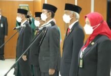 Direktorat Jenderal Badan Peradilan Agama melaksanakan kegiatan pembinaan pemberian layanan pengadilan bagi penyandang disabilitas yang berlangsung di Hotel Luwansa Convention Center
