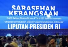 Di Depan Ribuan Guru Besar, Prabowo Ingatkan Pentingnya Kerja Sama Antar-Elite demi Kebangkitan Bangsa