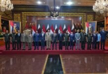 Panglima TNI Dampingi Menhan RI Terima Kunjungan Wakil Perdana Menteri sekaligus Menteri Negara Urusan Pertahanan Qatar