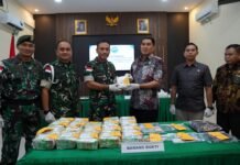 Gagalkan Peredaran Narkoba Skala Besar, Kodam XII/Tpr Amankan 21,4 Kg Sabu dan Serahkan WNA Malaysia ke BNNP Kalbar.