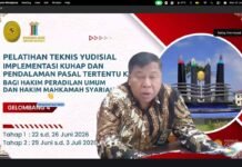 Ketua Kamar Pidana Mahkamah Agung, Dr. Prim Haryadi, menegaskan bahwa berlakunya KUHAP 2025 merupakan keniscayaan yang harus disambut dan diimplementasikan oleh para hakim.