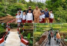 Pembangunan Jembatan Beton Desa Sukamulya Rampung,wujud nyata kepedulian pemerintah dan TNI Perkuat Akses dan Perekonomian Warga