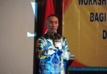 Kepala BSDK MA, Dr. Syamsul Arief dalam Workshop Jurnalistik bagi para redaktur portal berita online di lingkungan Mahkamah Agung RI,