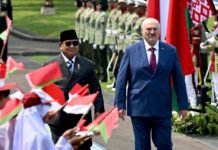 Presiden Prabowo Sambut Kunjungan Kenegaraan Presiden Belarus Aleksandr Lukashenko di Istana Merdeka