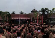 Hari Pramuka ke-65, SMPN 1 Cijeungjing Padukan Upacara dengan Senam Pramuka dan Indonesia Hebat