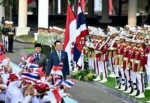Presiden Prabowo Sambut Resmi Kunjungan Perdana Menteri Tailan di Istana Merdeka