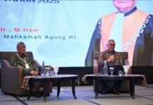 Ketua Muda Agama Mahkamah Agung Dr. H. Yasardin, S.H., M.Hum., menyoroti pentingnya kesiapan hakim Peradilan Agama dalam menangani gugatan Otoritas Jasa Keuangan (OJK)