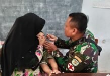 Sentuhan Kasih TMMD 129: Satgas Kodim 0612/Tasikmalaya Hadirkan Pelayanan Posyandu Demi Generasi Sehat di Parungponteng