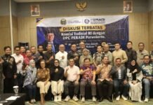 KY dan PERADI Purwokerto Perkuat Sinergi Menjaga Integritas Penegakan Hukum Anggota KY selaku Ketua Bidang Pengawasan Hakim dan Investigasi Abhan saat berdiskusi bersama DPC PERADI Purwokerto, Jawa Tengah
