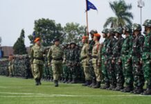 Pangdam III/Siliwangi Hadiri Pembukaan Pelatihan Dasar Kemiliteran Komcad Mitra Udara Tahun 2026