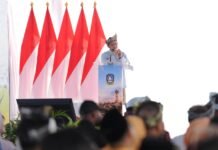 Menteri Dalam Negeri (Mendagri) Muhammad Tito Karnavian mengapresiasi pembangunan Museum dan Monumen Bahasa Nasional di Pulau Penyengat, Kota Tanjungpinang, Kepulauan Riau (Kepri)