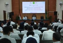 Pengadilan Negeri (PN) Jakarta Barat Kelas 1A Khusus menggelar Apel Senin Pagi sekaligus sosialisasi SOP Penerimaan dan Pelaporan Gratifikasi serta sosialisasi kepegawaian