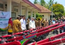 Sebanyak 37 unit Alat dan Mesin Pertanian (Alsintan) disalurkan kepada masyarakat Kabupaten Ciamis melalui aspirasi Anggota Komisi IV DPR RI periode 2024–2029,