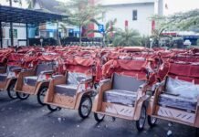 160 Becak Listrik Bantuan Presiden Hadir di Ciamis, Bupati: Manfaatkan untuk Tingkatkan Ekonomi Keluarga