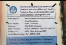 Program Revitalisasi Kementerian SMPN 3 Jatiwaras Bantah Material Bajaringan KW.