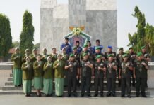Danrem 132/Tadulako Ikuti Ziarah Rombongan dalam Rangka HUT ke-81 TNI