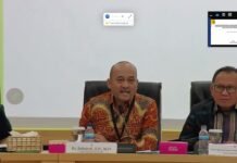 Hakim Agung Kamar Perdata sekaligus Pelaksana Tugas (Plt.) Sekretaris Mahkamah Agung (MA), Dr. Sobandi, S.H., M.H., memberikan pembinaan secara daring bagi jajaran pengadilan