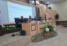 Dr. Sobandi, S.H., M.H. Hakim Agung yang sekaligus menjabat Plt. Sekma menjabarkan berbagai capaian dan program kesekretariatan MA.